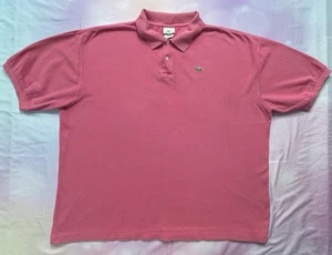 Lacoste Poloshirt Herren Größe 10 Rosa Klassisch Piqué Baumwolle Krokodil Golf Preppy - Bild 1 von 9