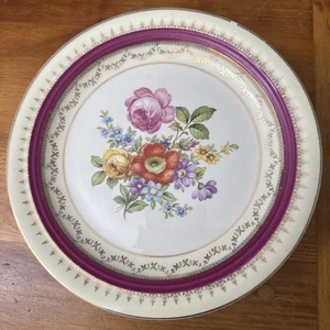 Steubenville Sandra EE. UU. Plato de Postre/Ensalada Floral Borde Dorado/Bandas 8.25" Juego de 2 - Imagen 1 de 11