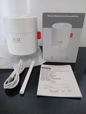 Cool Mist Air Ultrasonic Quiet 500ml USB Desktop Humidifiers with Night Light - Image 1 of 4