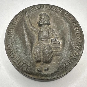 Antique National Lead Company Genuine Babbitt Metal Dutchboy Paperweight - Picture 1 of 2