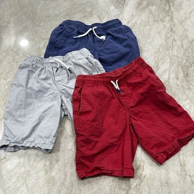 Cat & Jack Boys Shorts Lot Of 3 Drawstring And Elastic Waist With Pockets 6/7 - Image 1 of 4