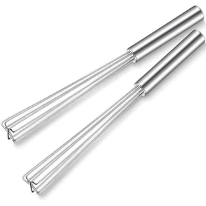 Paquete de 2 batidores de café espresso de 10,6" mango largo mini batidor para agitar café S... - Imagen 1 de 6