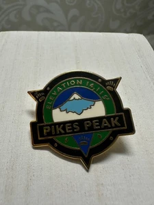 Pikes Peak Elevation 14115 Enamel Lapel Pin - Picture 1 of 3