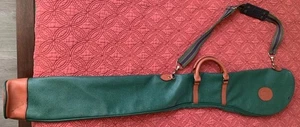 VTG Lacoste Golf Club Carry Bag Travel Case - Leather 47" Golf Bag - Green - Picture 1 of 13