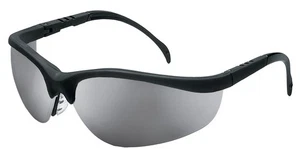 Crews KD117 Klondike Safety Glasses Black Frame w/ Silver Mirror Lens, (12 Pair) - Picture 1 of 1