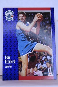 1991 Fleer Basketball NBA Trading Card - Eric Leckner #21 - Picture 1 of 2