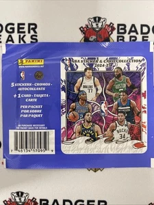Colección de pegatinas y tarjetas Panini NBA Panini 2024-25 paquete sellado de fábrica - Imagen 1 de 2