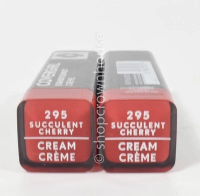 2 CoverGirl Colorlicious Lipstick #295 SUCCULENT CHERRY - shade of red - Image 1 of 2