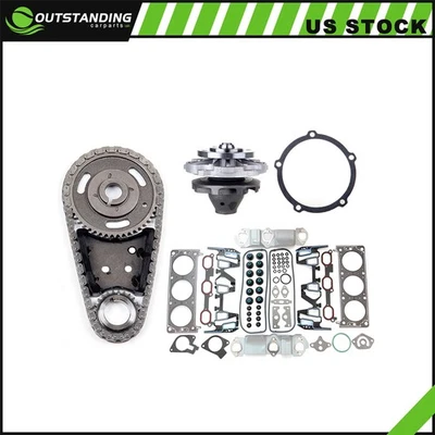 ✅Head Gasket Set Timing Chain Kit Water Pump For 00-05 Pontiac Grand Am Montana - Image 1 of 4