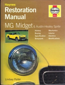 MG MIDGET,MK 1,2,3,1500,AUSTIN HEALEY SPRITE HAYNES RESTORATION MANUAL 1958-1980 - Picture 1 of 1