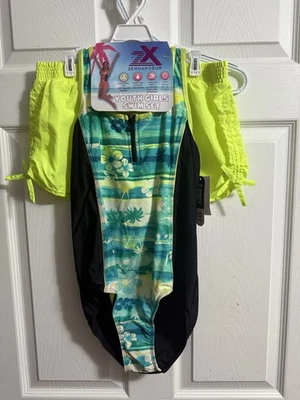 ZEROXPOSUR молодежи девочек плавать комплект 2 изделия - размер Xtra - большой 16 - новый - Изображение 1 из 2