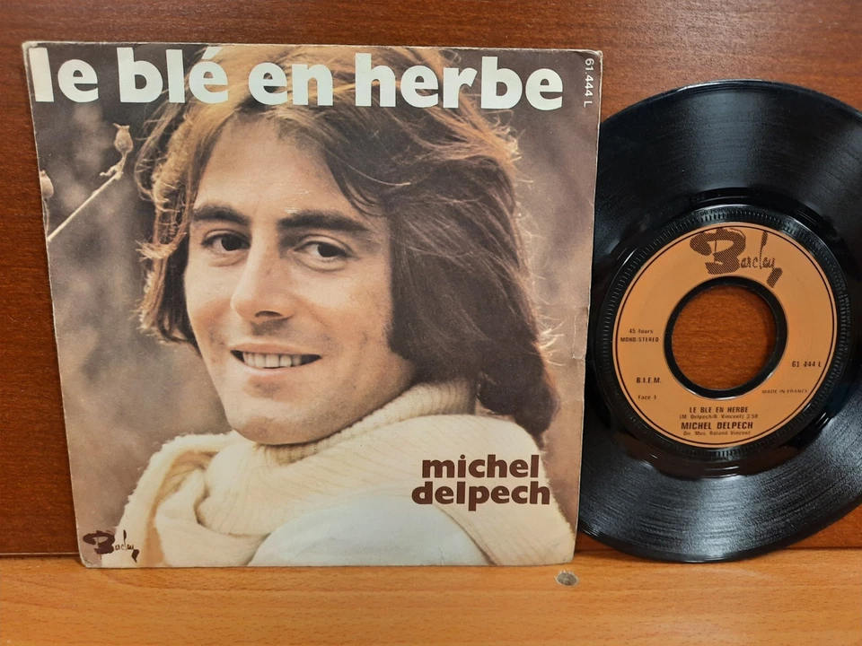 France 45 / Michel Delpech / 1971 / Le ble en herbe / Pour un flirt Foto 1 de 1
