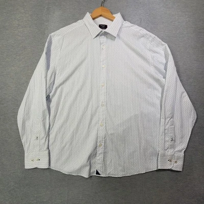 Untuckit Shirt Mens XL White Polka Dot Mckenzie Button Up Performance Stretch - Image 1 of 4