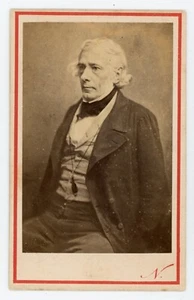 PHOTO CDV, le philosophe et politique français Victor COUSIN par Félix NADAR - Picture 1 of 2