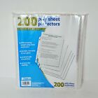 Better Office Products 81550 Poly Sheet Protectors 200 Pieces For Binder Folder