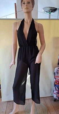 Damen Sommer Jumpsuit Einteiler Overall 36/38/S TOP  lange Hose Hosenanzug w.NEU - Bild 1 von 4