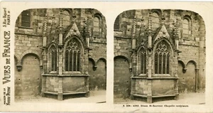 Vue Stéréo PHOTO, Dinan St Sauveur chapelle extérieure Vues de France Paris - Picture 1 of 1