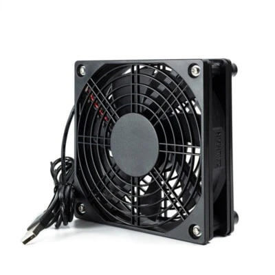 120mm USB Cooling Fan 2500RPM Silent Cooler for Router Modem Cable TV Box PC - Image 1 of 4