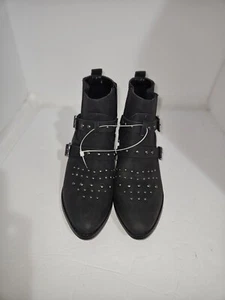 *NUEVO* Botas al tobillo Jane And The "CINDY"" Tachonadas Gris Oscuro Talla 8.5 - Imagen 1 de 9
