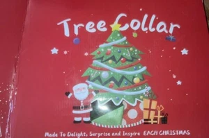 Christmas Tree Skirt Collar Elf Legs Decoration 24-30" Gift Christmas Decor - Picture 1 of 3