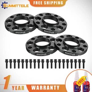 4pcs 5x120mm Wheel Spacers & 20 Bolts M14x1.25 For BMW M3 320i 428i 528i 535i - Picture 1 of 12