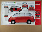 1957 Fiat 600 Multipla specs photos 1998 info sheet