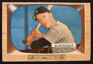 1955 Bowman Baseball Card Gil McDougald #9 BV $50 EXMT RANGE CF