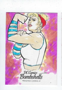Cryptozoic DC Bombshells III sketch card Jomar Bulda - Picture 1 of 1