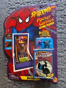 Marvel Spider-Man Pocket Comics Mini Playset Spiderman vs Venom BRIDGE MOC 1994 - Picture 1 of 3