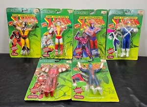 X-Men Bend-Ems Figuren Set (6) MOC 1991 Wolverine Cyclops Colossus Magneto ++++ - Bild 1 von 16