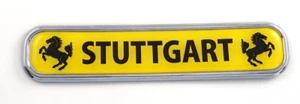 Stuttgart Car Chrome Emblem 3D auto Decal Sticker for car bike boat 5.3" - Foto 1 di 2