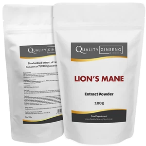LIONS MANE - 10:1 Extract Powder - Strength & Quality - Choose Pack Size - Picture 1 of 6