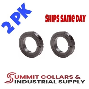1-7/16" Inch (2 PCS) Single Split Shaft Collar - Black Oxide Finish - Picture 1 of 1