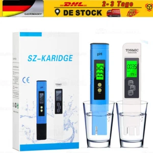 Elektronischer Wassertester Wasser Pool Messgerät Digital pH TDS&EC Wert Test - Bild 1 von 10
