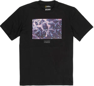 Men's Medium Element X National Geographic Micro SS Tee Black Shirt Skate - Picture 1 of 2