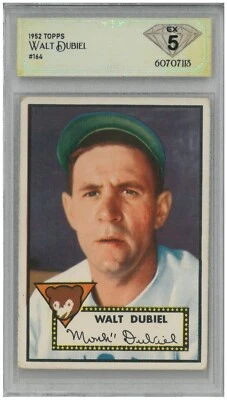 1952 Topps WALT DUBIEL #164 💎 DSG 5 EX - Image 1 of 2