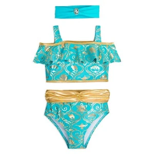 Disney Jasmine Deluxe Swimsuit for Girls � Aladdin, Size 3 Multicolored - Picture 1 of 6