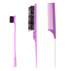 3Pcs/Set Double Sided Edge Control Hair Comb Hair Styling Hair Brush Accessor-Wf