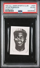 RARE PSA 4 JACKIE ROBINSON 1955 ALL-AMERICAN SPORTS CLUB #437 GRADED VG-EX TPHLC
