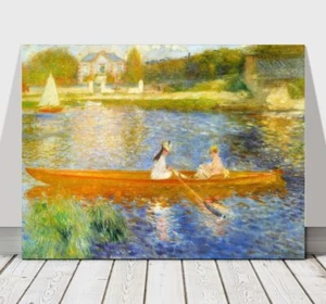 RENOIR - The Yole - CANVAS ART PRINT POSTER - Boat on Lake - 24x16" - Picture 1 of 1