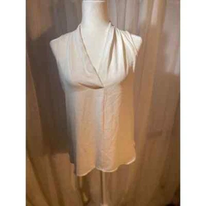 Vince Camuto Gr. XSmall ärmellose Bluse V-Ausschnitt weiß - Bild 1 von 4