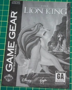 Sega Game Gear Manual: Disney's The Lion King - Picture 1 of 2