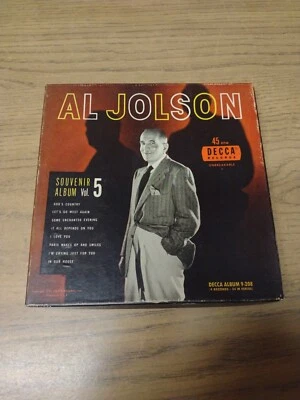 1951 AL JOLSON Souvenir Album Vol 5. - 4 record set 45 rpm DECCA - Image 1 of 2