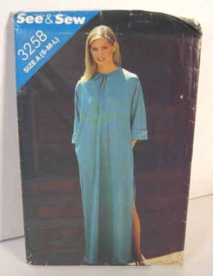 Butterick See & Sew 3258 Caftan or MuuMuu Misses' S-L (31.5-40" Bust) Pattern UC - Image 1 of 2