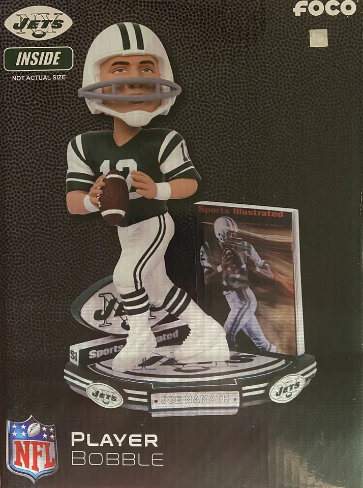 Joe Namath New York Jets Sports Illustrated Cover Bobblehead #3/100 - Image 1 of 1