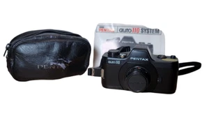 Pentax Auto 110 Film Point Shoot Camera 18mm 1:2.8 Lens Manual Case Strap M33 - Picture 1 of 7