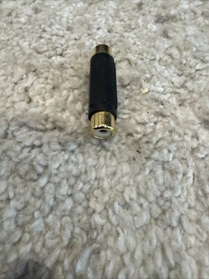 RCA Female Joiner Coupler Adapter Audio Connector Cable Gold Plated - Image 1 of 3