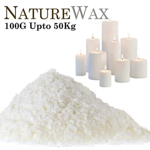 100% Pure Candle Making Wax Soy Wax/Soya Natural Flakes Clean Burning WHITE UK - Picture 1 of 23