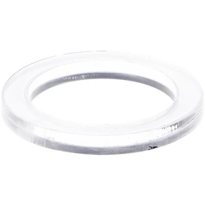 Plymor Clear Acrylic Sphere Thin Display Holder Stand, 0.1875" H x 1.75" W - Picture 1 of 2