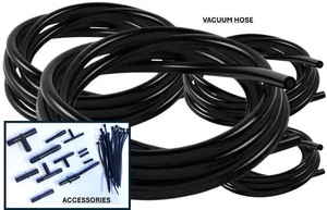 Gemischtes Vakuumschlauch Motor Dress Up Kit - SCHWARZ Entlüftungsleitung & Armaturen 3,4,6,8 mm - Bild 1 von 6